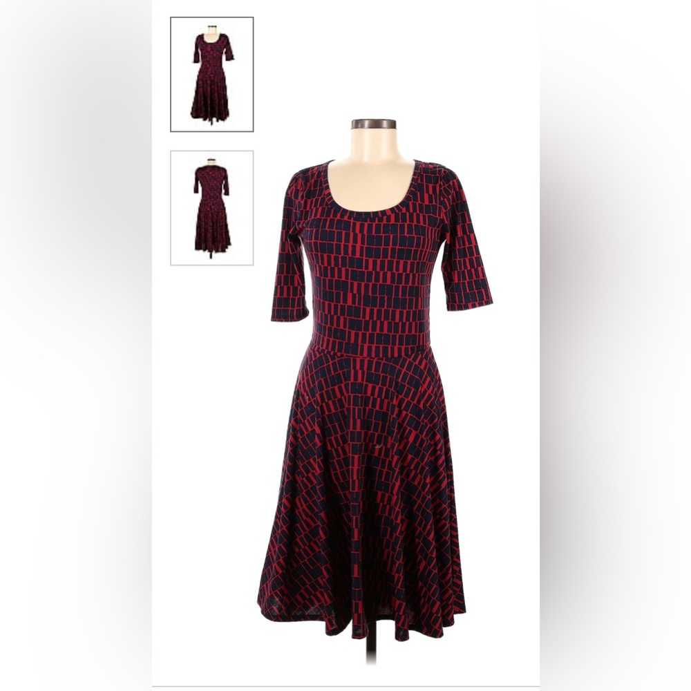 LulaRoe Fit and Flare Nicole Dress